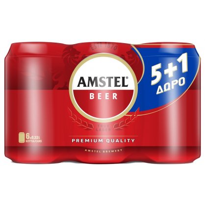 AMSTEL 4*(6*330 ML) (5+1)