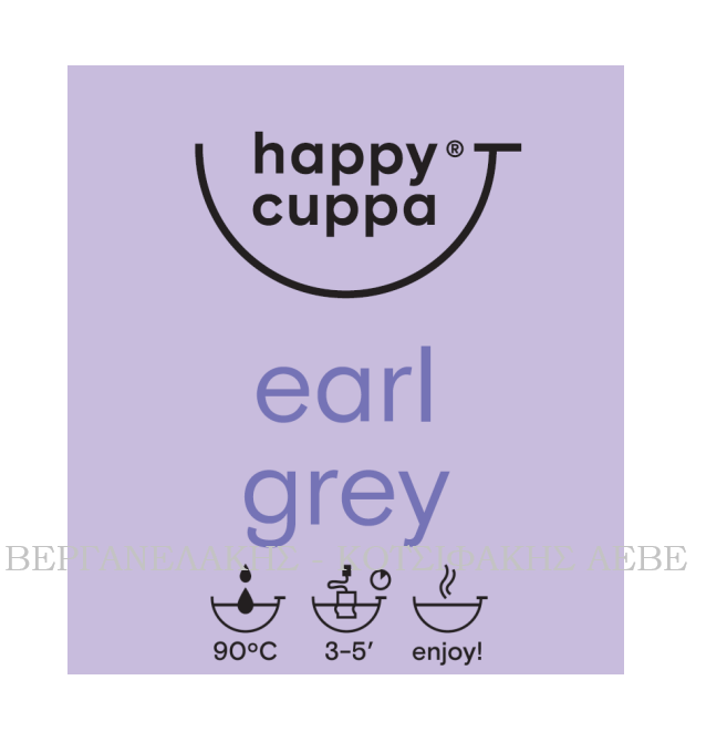 HAPPY CUPPA EARLY GREY TEA 500 TEM.
